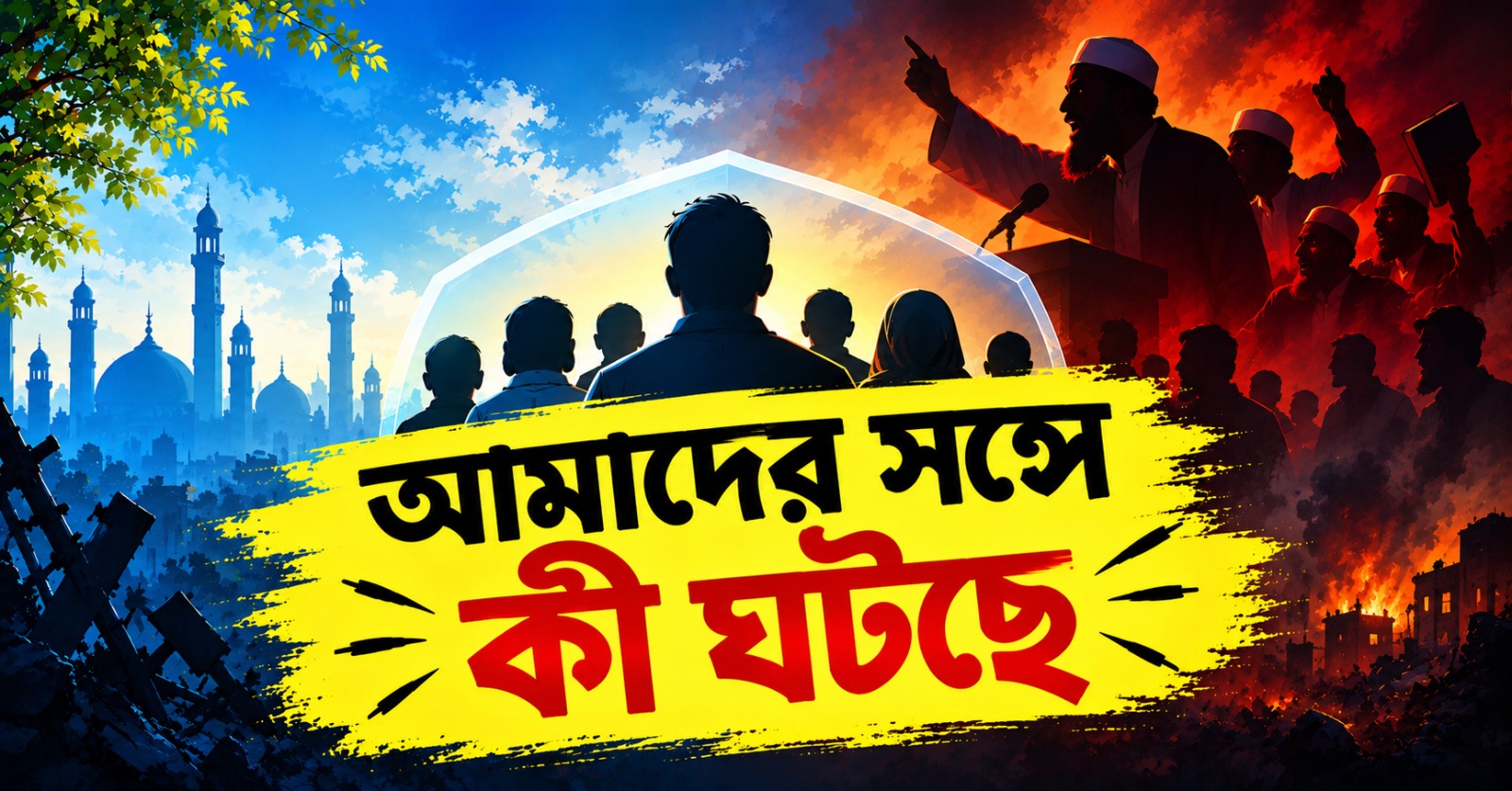 আমরা উগ্রবাদী গোষ্ঠীর হামলার শিকার